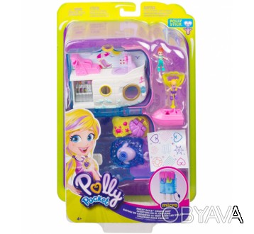 Polly Pocket Sparkle Stage Bow має гарний дизайн банта з двосторонніми блискітка. . фото 1