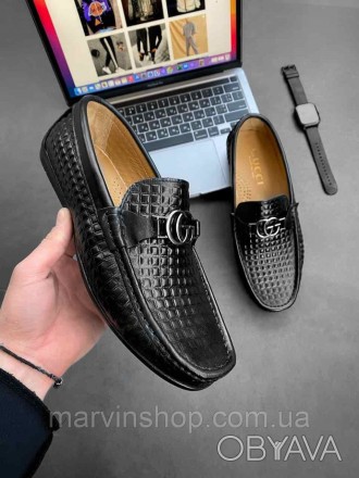 
Туфли классические лоферы мужские весна-осень чёрные брендовые Gucci (Гуччи)
Гу. . фото 1