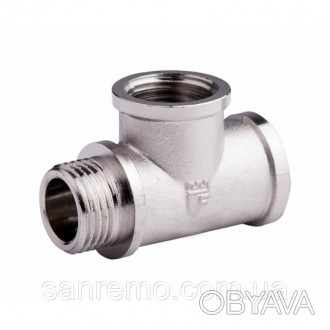 Трійник латунний SD Forte 3/4" ВВН із нікельованим покриттям використовують для . . фото 1