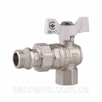 Латунний кран кульовий латунний SD Forte 3/4" з антипротечкой кутовий. Харків. фото 1 Латунний кран кульовий латунний SD Forte 3/4" з антипротечкой кутовий. Харків. фото 1