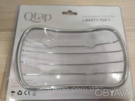 Решітчаста мильниця для мила з латуні настільна Q-tap колір хром. . фото 1 Мильниця Q-tap
Мильниця Qtap являє собою решітчасту чашу прямокутної форми, том. . фото 1