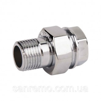 Сгон Американка прямой 3/4 хром SD Forte. Харьков. фото 1 Сгон Американка прямой 3/4 хром SD Forte. Харьков. фото 1