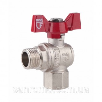 Кран шаровой для воды угловой SD Forte 1/2" ВН (бабочка). Харьков. фото 1 Кран шаровой для воды угловой SD Forte 1/2" ВН (бабочка). Харьков. фото 1