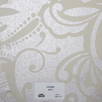 Рулонные шторы Ткань Софи Крем
Ткань Софи (металлизированный рисунок) производст. . фото 4