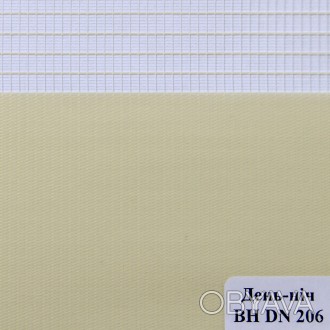 Рулонные шторы День-Ночь Ткань Сахара Ваниль ВН DN-206.
Ткань Сахара - производс. . фото 1