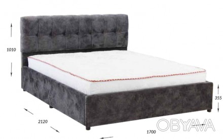  
Цена указана за кровать в 1 категории ткани и деревянным каркасом. С металличе. . фото 1