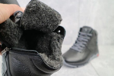 Подростковые зимние кожаные ботинки Milord Olimp
Внутри натуральный мех, а это з. . фото 4