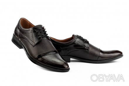 Мужские кожаные туфли Slat 19401 на шнурках
Классическая модель, красивый круглы. . фото 1