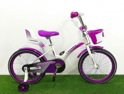 Велосипед для девочек Crosser Kids Bike оснащен дополнительными колесиками, кото. . фото 4