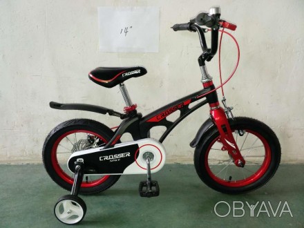 Детский велосипед премиум класса Crosser Space 14" с облегченной рамой из магние. . фото 1