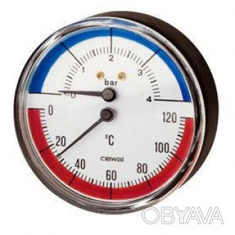   Термоманометр CEWAL осьовий
Показують термоманометры призначені для одночасног. . фото 1
