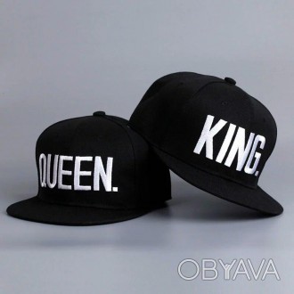 
 
Комплект кепка снепбек King & Queen (Король и Королева) с прямым козырьком дл. . фото 1