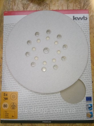 Абразивні круги KWB TC-DW 225:
Діаметр - 225 мм
Зернистість - 180 Р
Кількість в . . фото 5