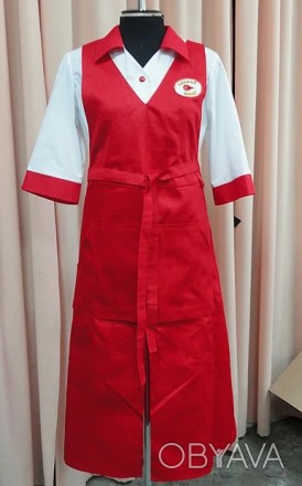 Униформа продавца в красной гамме

Униформа для продавца. Цвет и состав ткани . . фото 1