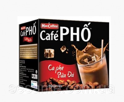 Вьетнамский натуральный растворимый кофе Cafe PHO 3в1 Maccoffee Cafe PHO 240г. Харьков. фото 1 Вьетнамский натуральный растворимый кофе Cafe PHO 3в1 Maccoffee Cafe PHO 240г. Харьков. фото 1
