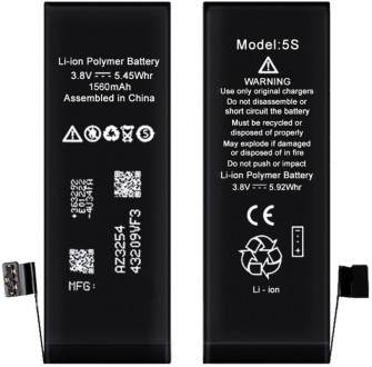 Акумулятор iPhone 5S A1453, A1457, A1518, A1528, A1530, A1533 original PRC. Бородянка. фото 1 Акумулятор iPhone 5S A1453, A1457, A1518, A1528, A1530, A1533 original PRC. Бородянка. фото 1