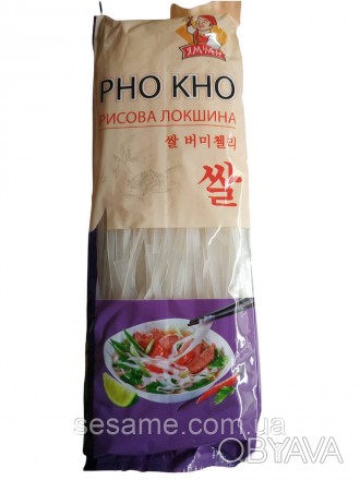 Рисовая лапша широкая Pho Kho 300г (Вьетнам) 1ящик 
Вкусная лапша из рисовой мук. . фото 1