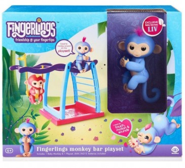 Интерактивная обезьянка Fingerlings
Она умеет:
Держатся за палец и любые другие . . фото 2