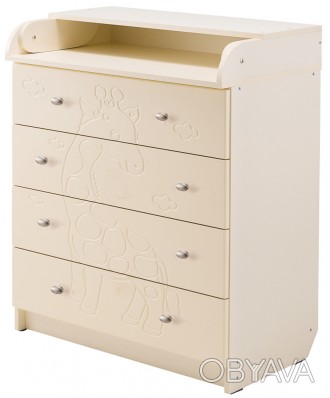 Пеленальный комод Babyroom Жирафик - удобный и практичный комод с 4-я ящиками по. . фото 1