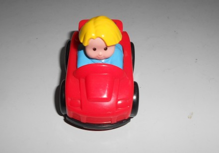 Маленькая прочная пластиковая машинка с водителем Little People  Fisher Price Me. . фото 8