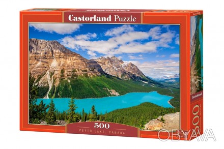 Пазл "Озеро Пейто, Канада", упаковка - картонная коробка. В комплекте 500 элемен. . фото 1