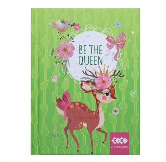 Блокнот BE THE QUEEN, А-6, 64л., кл., тв. обкл., мат. лам.+лак, гліт, салатовий (ZB.12713-15). Дніпро. фото 1 Блокнот BE THE QUEEN, А-6, 64л., кл., тв. обкл., мат. лам.+лак, гліт, салатовий (ZB.12713-15). Дніпро. фото 1