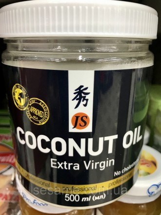 Натурально кокосовое масло холодного отжима Extra Virgin Coconut Oil JS 500 ml.
. . фото 2