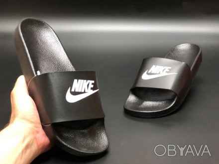Шлёпанцы мужские черные Nike 
Материал: пена
Размерная сетка: 41-26 42-26.5 43-2. . фото 1
