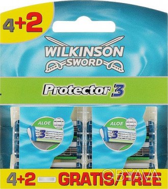 Сменные кассеты для бритья Wilkinson Sword Protector 3 - 4+2 шт
Описание:
Wilkin. . фото 1