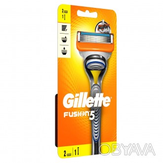 Станок для бритья мужской Gillette Fusion5 с 2 сменными кассетами
Описание:
Мужс. . фото 1