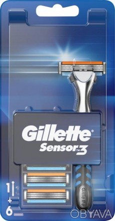 Станок для бритья мужской Gillette Sensor 3 с 6 сменными картриджами
Описание:
Х. . фото 1