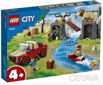 
Lego City Спасательный внедорожник для зверей 60301
	О нет! Шаткий мостик, по к. . фото 1