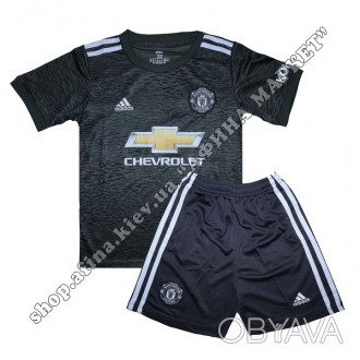 Детская футбольная форма Манчестер Юнайтед 2020-2021 Adidas выездная. Купить фут. . фото 1