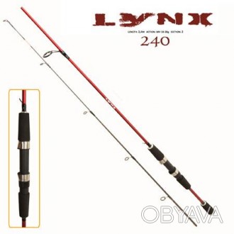 Спиннинг штекерный Lynx 2.4м 10-30г 2к FF23632. . фото 1