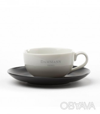 Вам непременно понравится великолепная белая чашка с небольшим логотипом Dammann. . фото 1