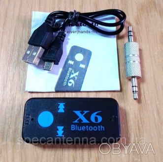 AUX-Bluetooth адаптер Tancredy X6.Представляет собой беспроводной аудио приемник. . фото 1