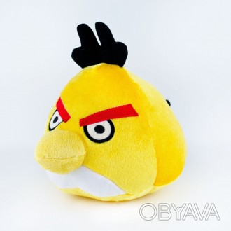 М'яка іграшка Angry Birds Птах Чак середня від Weber Toys Плюшева пташка Чак. . фото 1