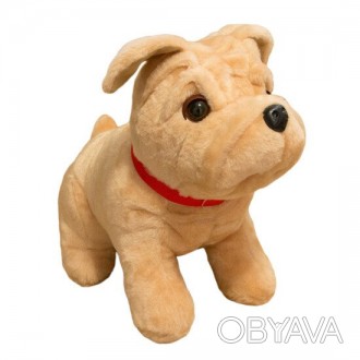 М'яка іграшка собака бульдог сидячий маленький від українського виробника Зо. . фото 1