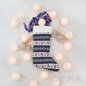 Чобіт новорічний Сніговики від українського виробника Золушка цей святковий чобі. . фото 1