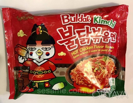 Корейська локшина дуже гостра зі смаком Кімчі SAMYANG Kimchi Buldak Hot Chicken . . фото 1