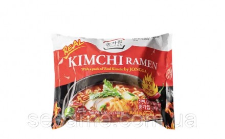 Лапша быстрого приготовления Kimchi Ramen JONGGA 122 г. Харьков. фото 1