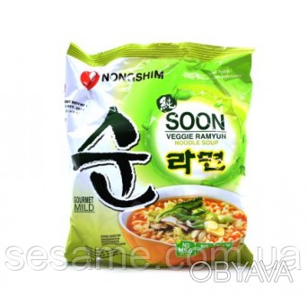 Отличие лапши Рамен Soon Veggie Ramyun от других продуктов корейского бренда Non. . фото 1