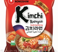 Корейська локшина швидкого приготування Кім Чи Nongshim kimchi Ramyun noodle soup 120 g. Харків. фото 1