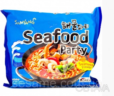 Корейская лапша с морепродуктами Samyang Seafood Party 120g (Корея)
Лапша Samyan. . фото 1