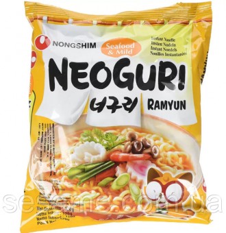 Корейская лапша  быстрого приготовления NongShim Neoguri Ramyun Seafood 120 g. Харьков. фото 1