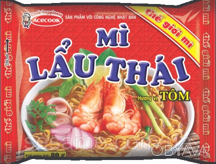 Лапша быстрого приготовления с Креветкой Mi Lau Thai 75г (Вьетнам)
Лапша быстрог. . фото 1