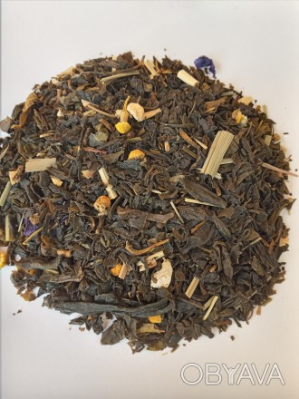 Зелений чай Ідеал. Фітнес чай 50г.
Насичена суміш зеленого чаю з мелісою м&#039. . фото 1