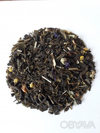 Зелений чай Ідеал. Фітнес чай 250г.
Насичена суміш зеленого чаю з мелісою м&#03. . фото 1