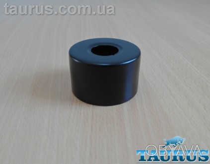 Чёрный высокий круглый фланец ThermoPulse Black диаметром 67 мм, высотой 40 мм (. . фото 1