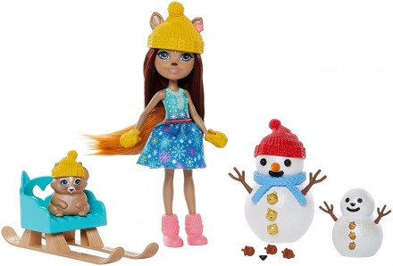 Игровой набор Энчантималс Белочки и снеговики Enchantimals Snowman Face-Off With. Геническ. фото 1 Игровой набор Энчантималс Белочки и снеговики Enchantimals Snowman Face-Off With. Геническ. фото 1